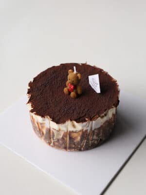 [Teddy-misu] Whisky Tiramisu Basque Cheesecake 泰迪熊威士忌Tiramisu巴斯克芝士蛋糕(whole cake)
