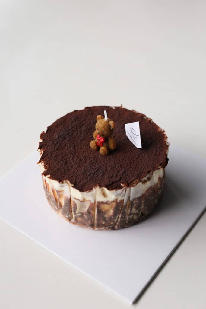 [Teddy-misu] Whisky Tiramisu Basque Cheesecake 泰迪熊威士忌Tiramisu巴斯克芝士蛋糕(whole cake)