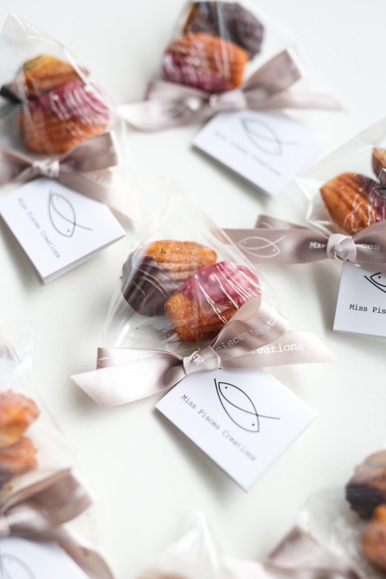 Raspberry Chocolate Citrus & Dark Chocolate Earl Grey Mini Madeleines 紅莓朱古力柚子及黑朱古力伯爵迷你瑪德蓮 (Min. 30 packs 最少30包)