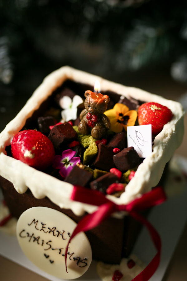 IMG_1531 【𝐌𝐢𝐬𝐬 𝐏𝐢𝐬𝐜𝐞𝐬 𝐂𝐡𝐫𝐢𝐬𝐭𝐦𝐚𝐬 𝐒𝐩𝐞𝐜𝐢𝐚𝐥】Nama Dark Chocolate Raspberry Lava Cake 日式生朱古力覆盆子果醬流心蛋糕