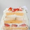 Strawberry & Crème Brûlée Chiffon Cake 草莓焦糖燉蛋戚風蛋糕 (whole cake)