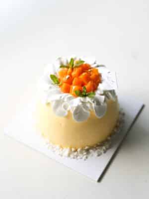 【𝐍𝐄𝐖!!】Summer Mango Pandan Chiffon Cake 夏日椰香芒果斑斕戚風蛋糕 (Whole Cake)